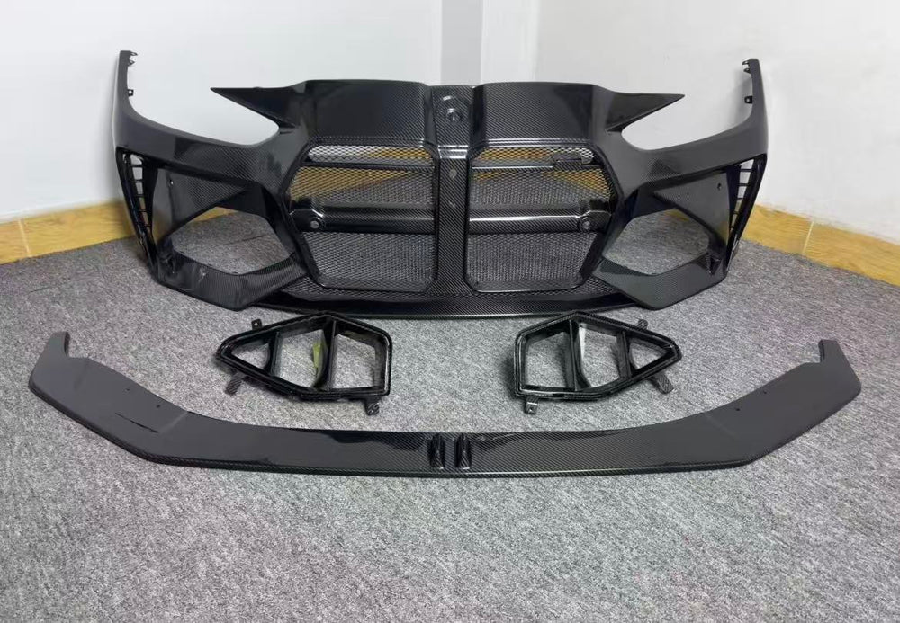 BMW G82 Adro-Style Dry Carbon Fiber Front Bumper