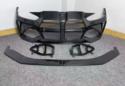BMW G82 Adro-Style Dry Carbon Fiber Front Bumper