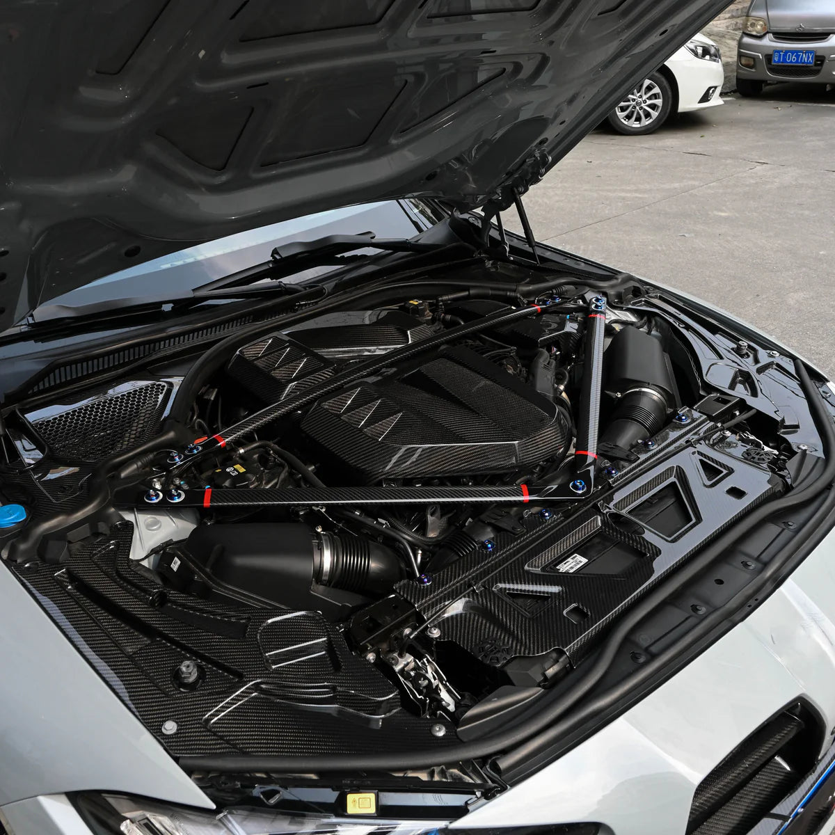 BMW M2 G87 Pre Preg Dry Carbon Big Engine Cover