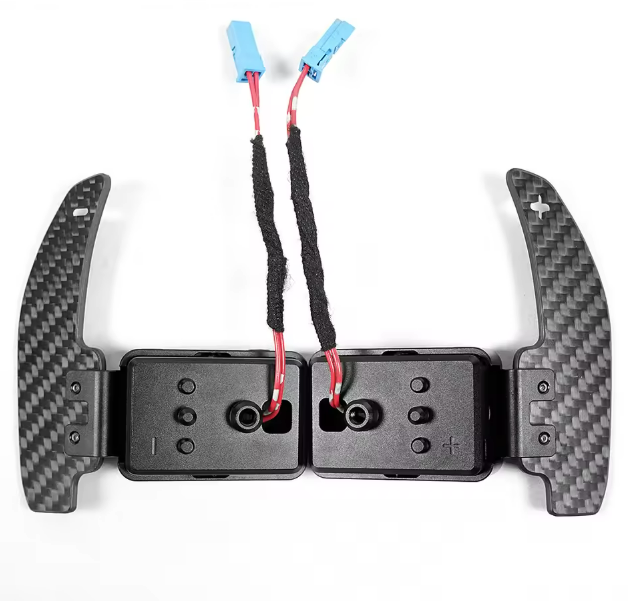 BMW Magnetic Carbon Paddle Shifters White