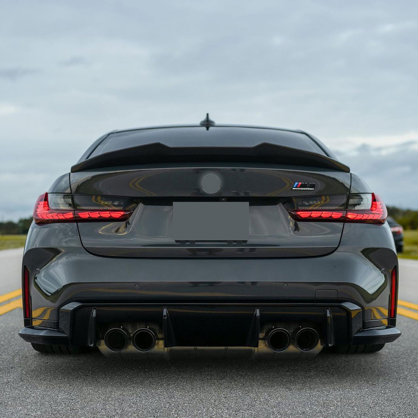 BMW 3 Series G20 Pre Pregged Dry Carbon PSM Style Rear Spoiler