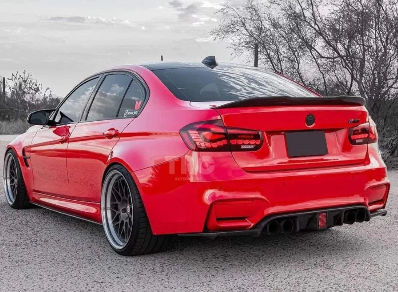 BMW M3 F80 Gloss Black PSM Style Rear Spoiler